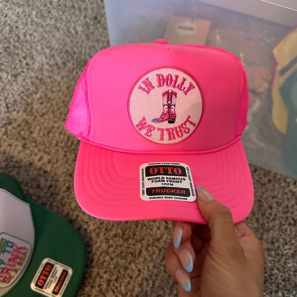 OTTO Bright Pink Kids Trucker Hat